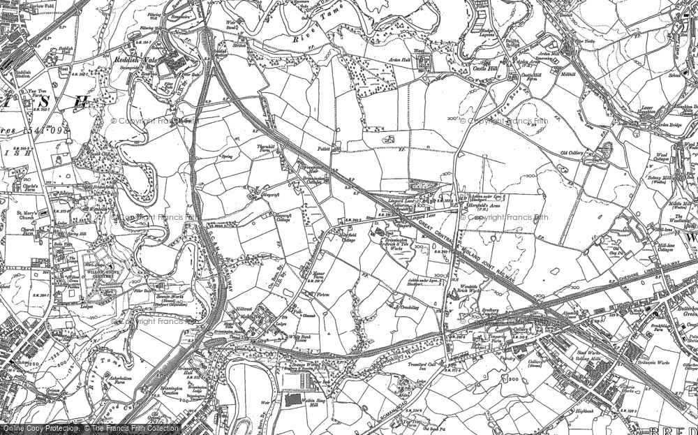 Historic Ordnance Survey Map of Brinnington, 1907