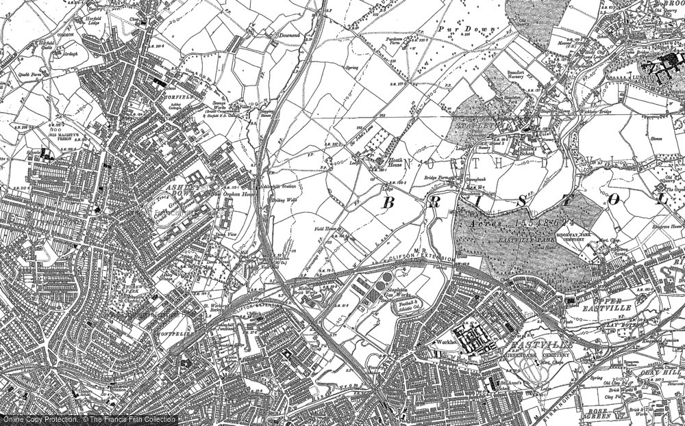 Old Map of Bristol, 1902 in 1902