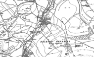 Old Map of Brixton Deverill, 1900