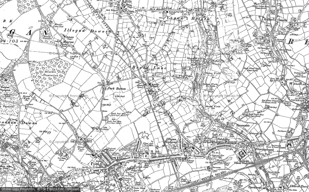 Old Map of Broad Lane, 1878 - 1879 in 1878