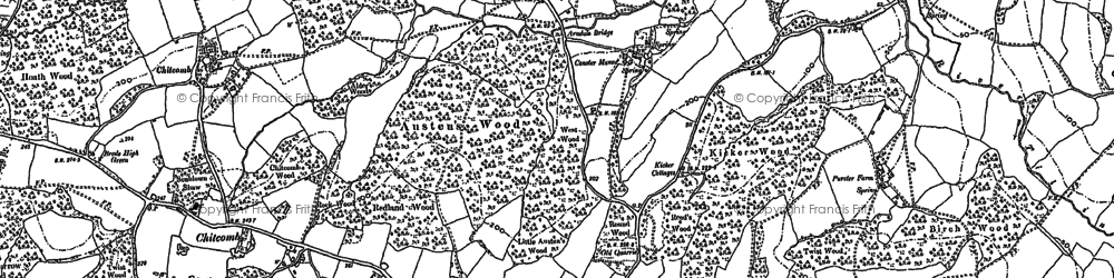 Old map of Brede Green Cott in 1872