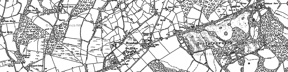 Old map of Barklye in 1897