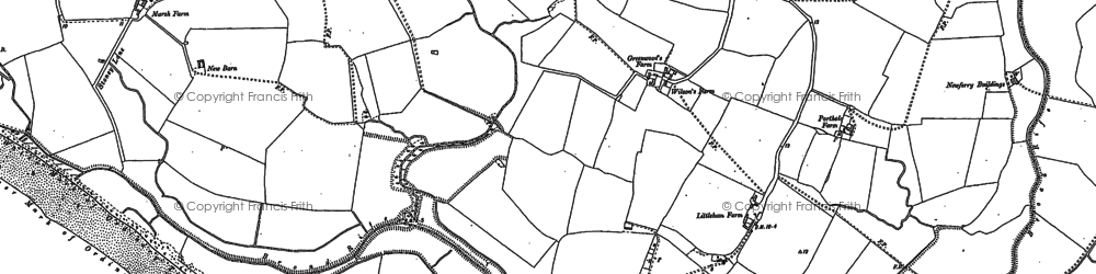 Old map of Broad Rife in 1909