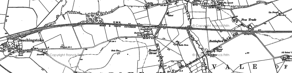 Old map of Broad Street in 1899