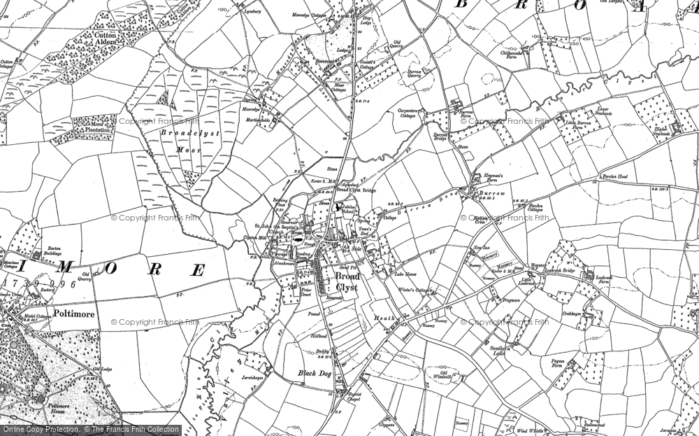 Old Map of Historic Map covering Burrow in 1886