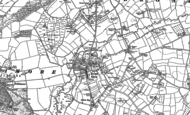 Old Map of Broadclyst, 1886 - 1887