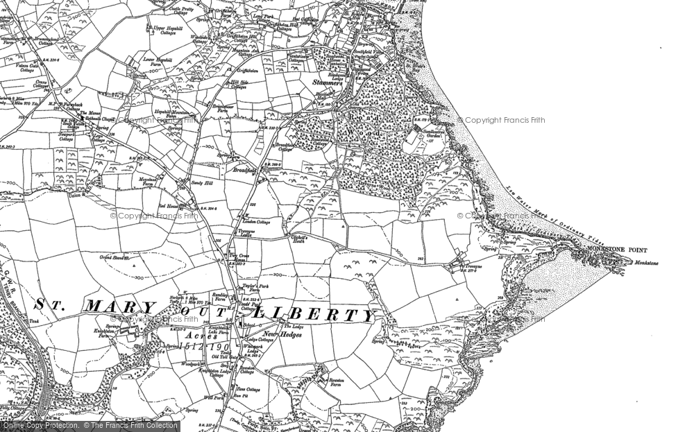 Old Map of Broadfield, 1887 - 1906 in 1887