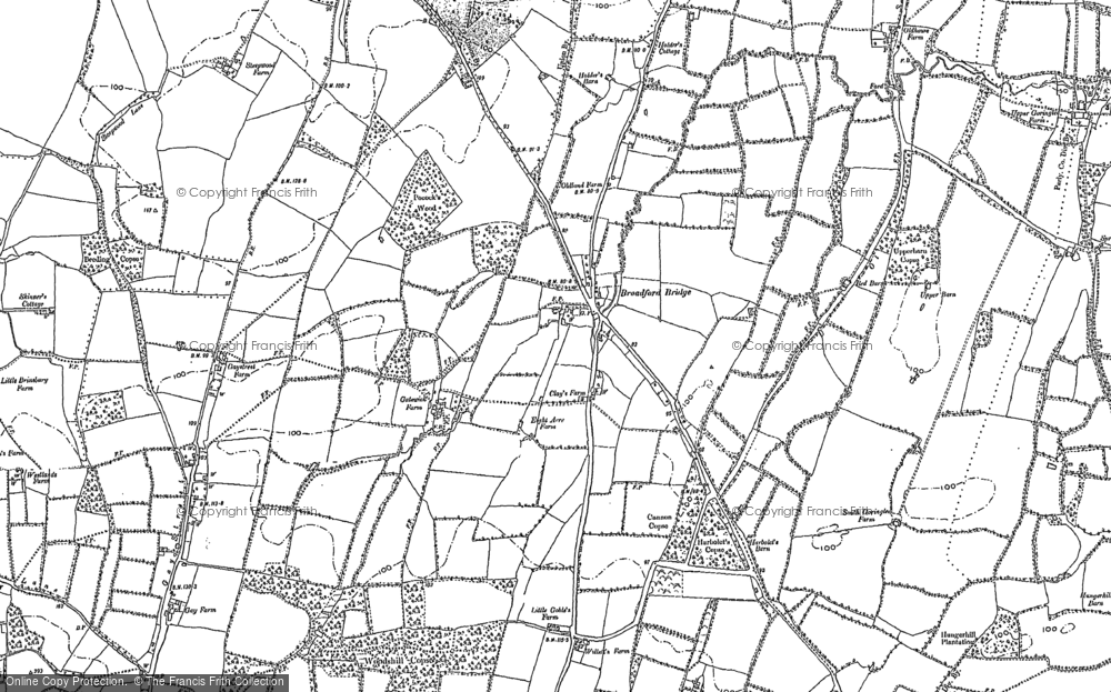 Old Map of Broadford Bridge, 1895 - 1896 in 1895