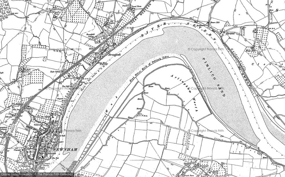 Old Map of Broadoak, 1879 - 1901 in 1879