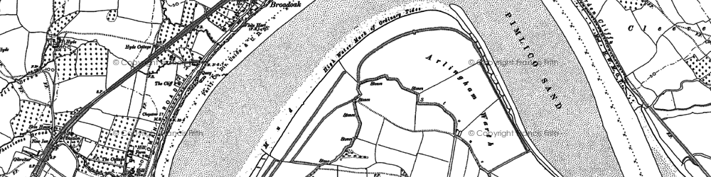 Old map of Wyncoll's in 1879