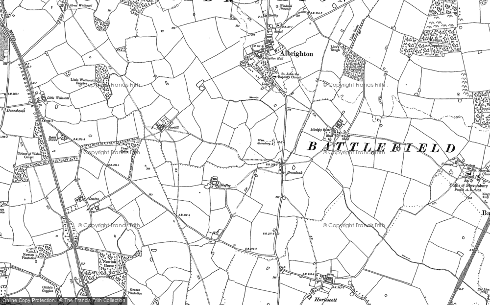 Old Map of Broadoak, 1881 in 1881