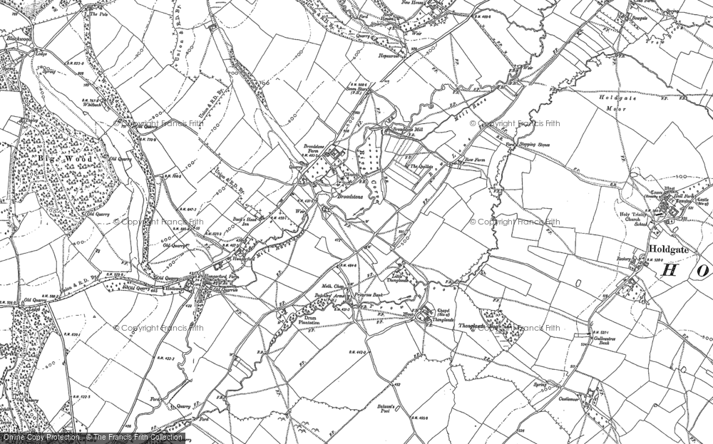 Old Map of Broadstone, 1882 - 1883 in 1882