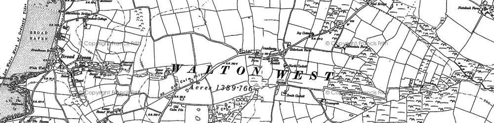 Old map of Timber Hill in 1875