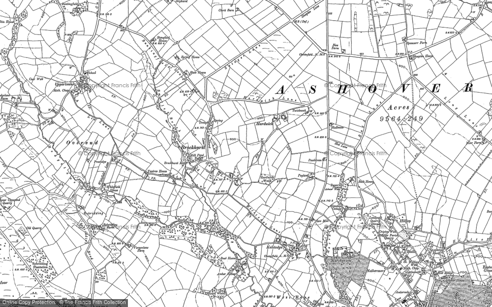 Old Map of Brockhurst, 1879 in 1879