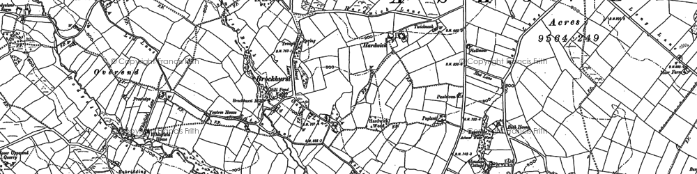 Old map of Brockhurst in 1879