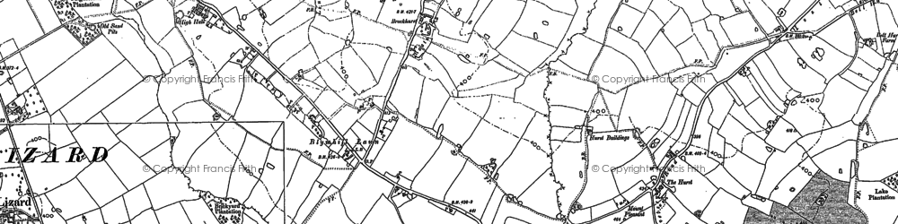 Old map of Brockhurst in 1900