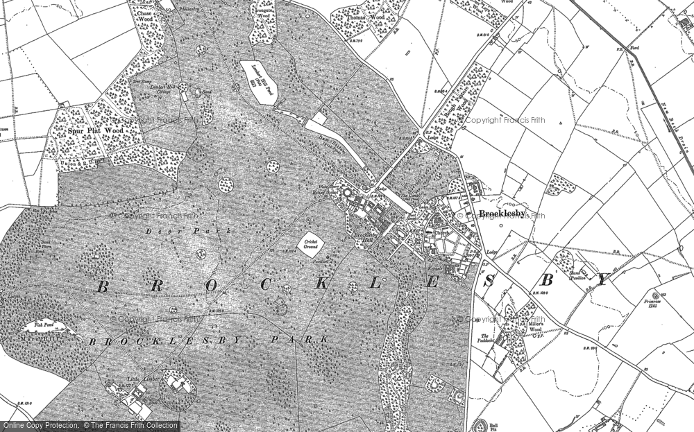 Old Map of Brocklesby Park, 1886 in 1886