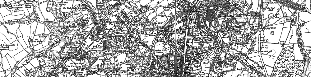 Old map of Brockmoor in 1901