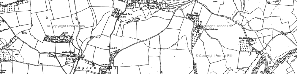 Old map of Lintridge in 1883