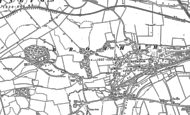 Old Map of Bromham, 1882