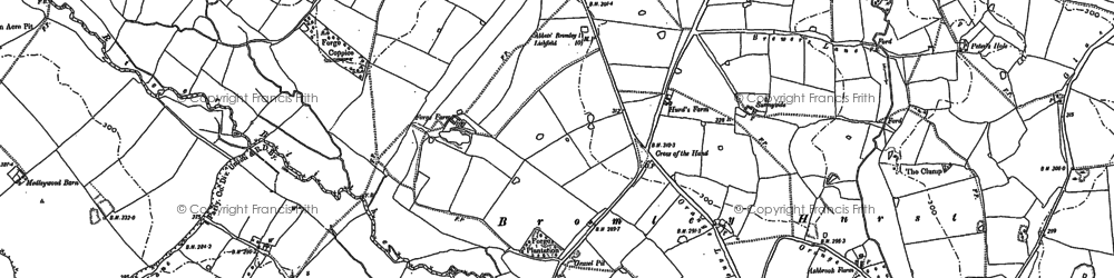 Old map of Ash Hill in 1881