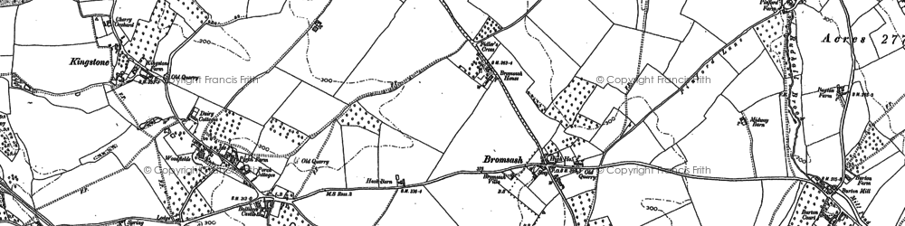 Old map of Kingstone in 1903