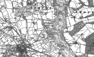 Old Map of Bromyard Downs, 1885