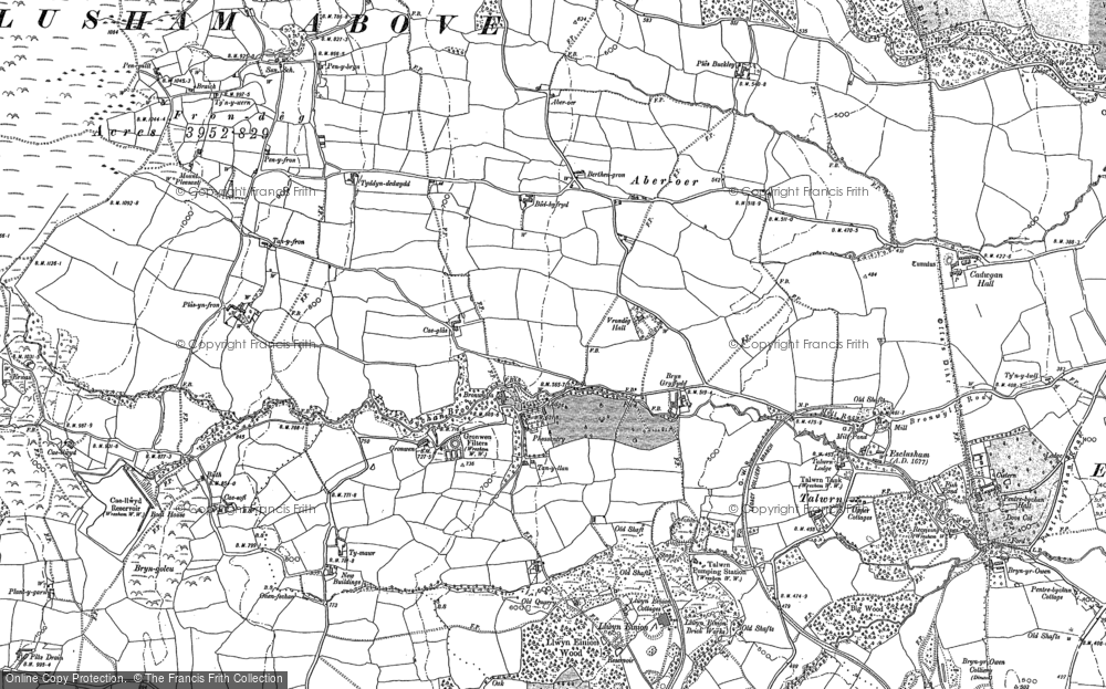 Old Map of Bronwylfa, 1898 - 1909 in 1898