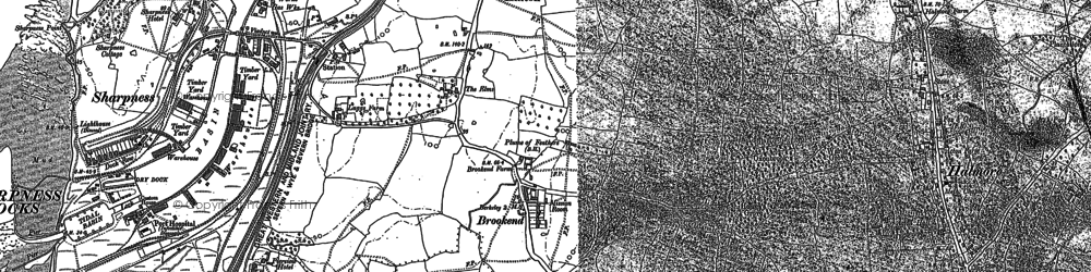 Old map of Brookend in 1879