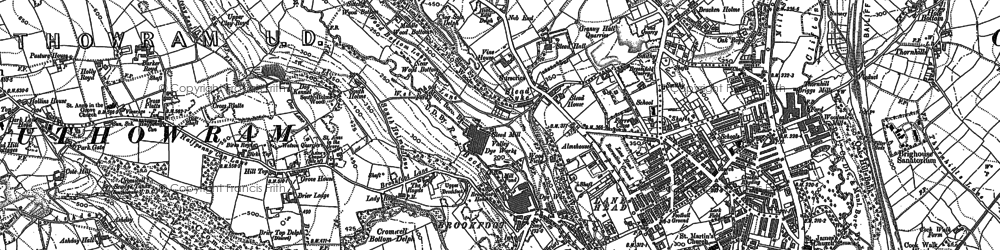Old map of Brookfoot in 1892