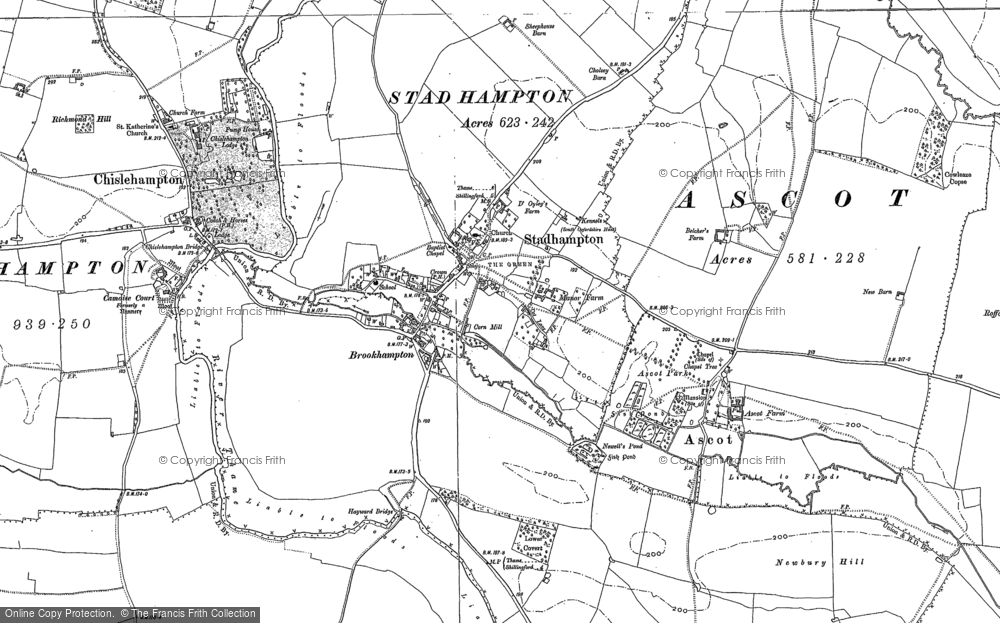 Old Map of Brookhampton, 1897 in 1897