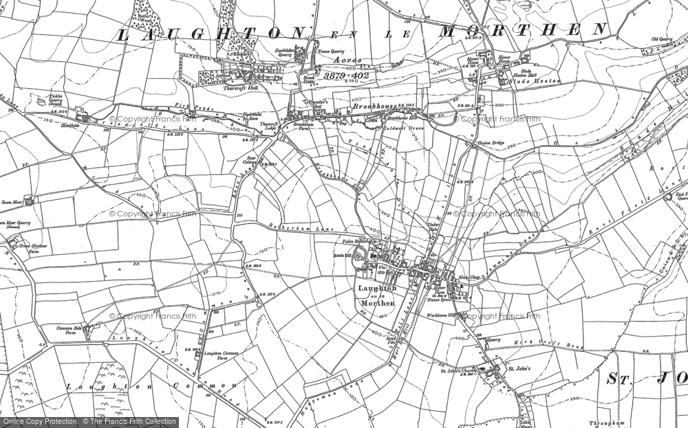 Old Map of Brookhouse, 1890 in 1890