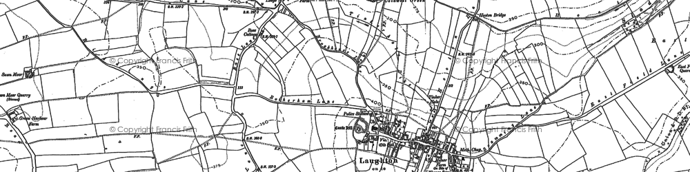 Old map of Brookhouse in 1890