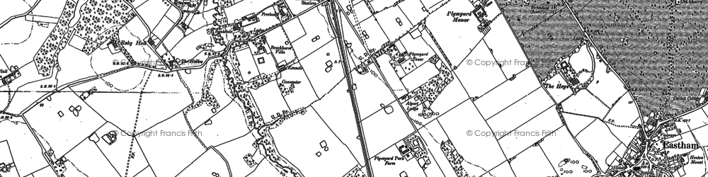 Old map of Raby Hall in 1897