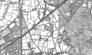 Old Map of Brooklands, 1895