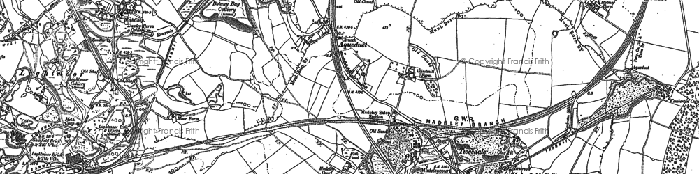 Old map of Brookside in 1882