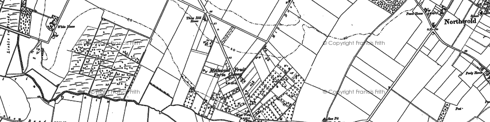 Old map of Brookville in 1883