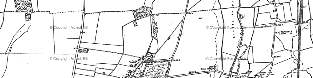 Old map of Broom in 1882