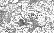 Old Map of Broomfield, 1887