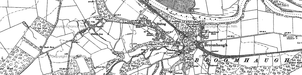 Old map of White Hemmels in 1895