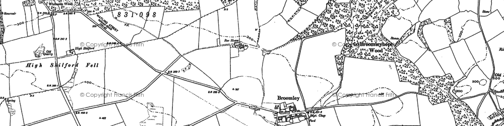 Old map of Broomley in 1895