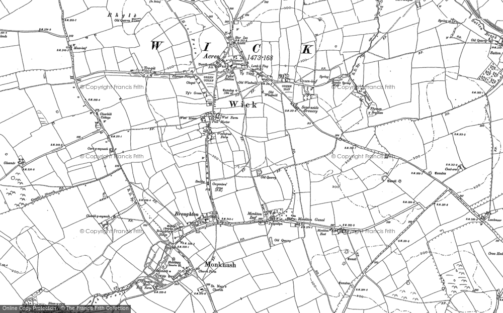 Old Map of Broughton, 1897 in 1897