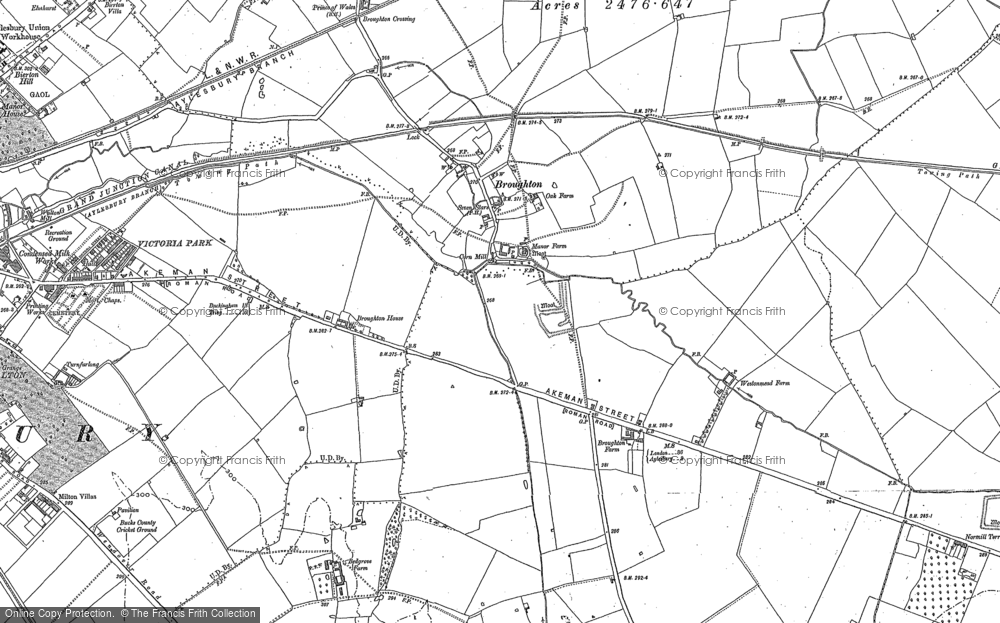 Old Map of Broughton, 1898 in 1898