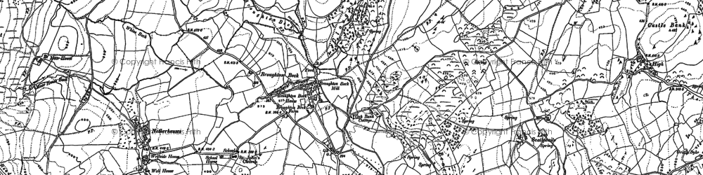 Old map of Blade Moss in 1911