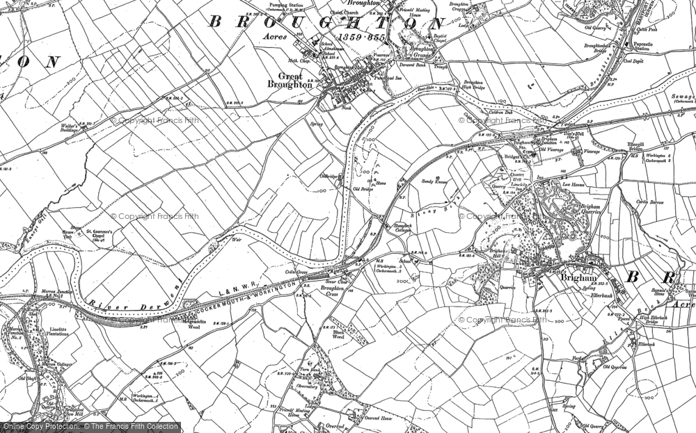 Old Map of Broughton Cross, 1898 - 1899 in 1898
