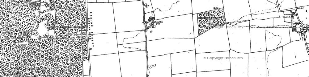 Old map of Broughton Vale in 1885