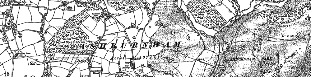 Old map of Bray's Hill in 1897