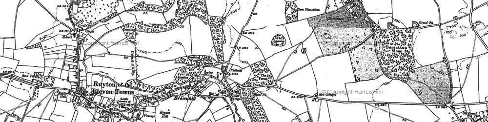 Old map of Brownhill in 1880
