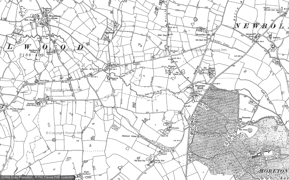 Old Map of Brownlow Heath, 1897 - 1908 in 1897