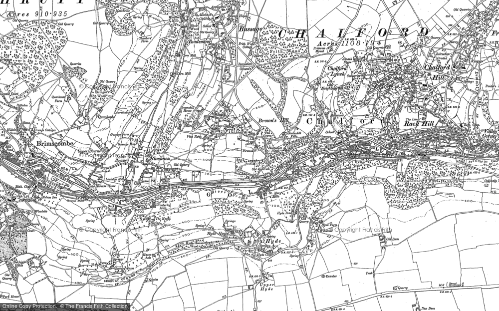 Old Map of Brownshill, 1882 - 1883 in 1882